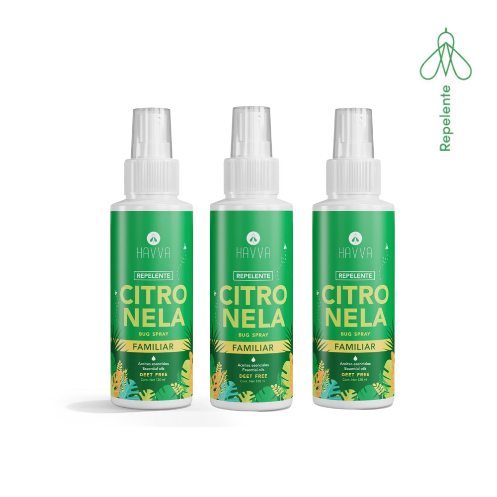 Repelente Natural Havva Citronela Pack x 3